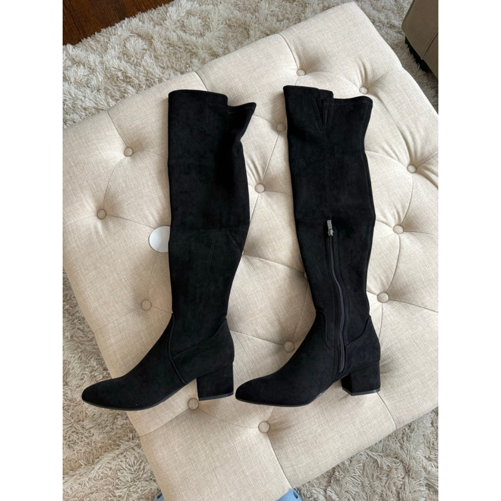 Women's NNG Black Over the Knee Boots Size 40 (9) - Picture 4 of 11